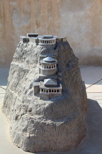 model of Herod's palace on Masada